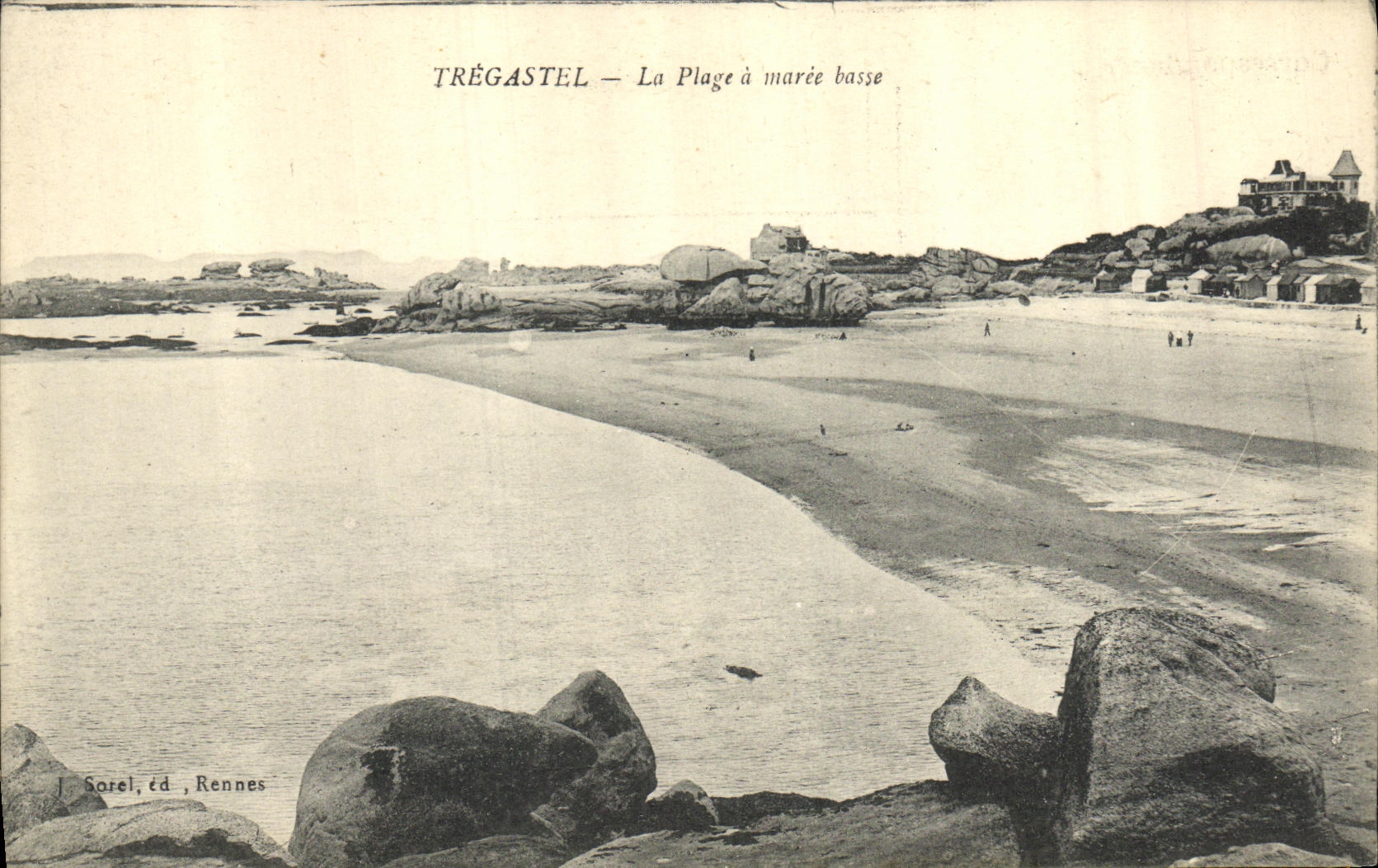 CPA Tregastel La Plage a Maree Basse