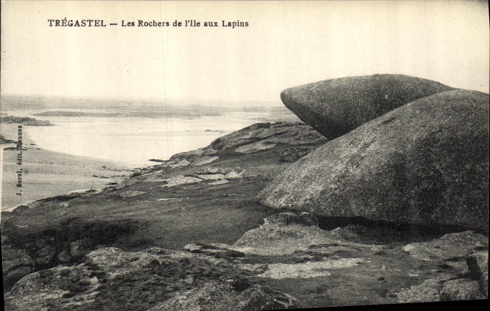 CPA Tregastel Les Rochers de I Ile aux Lapins