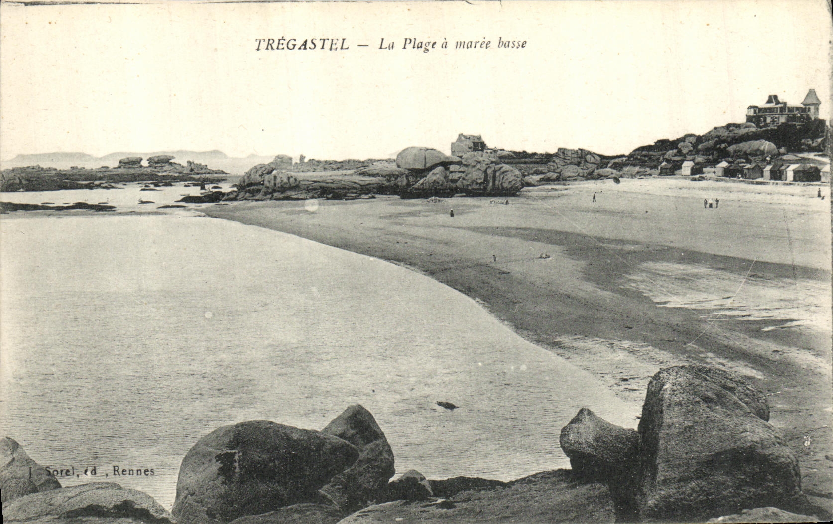 CPA Tregastel La Plage a Maree Basse