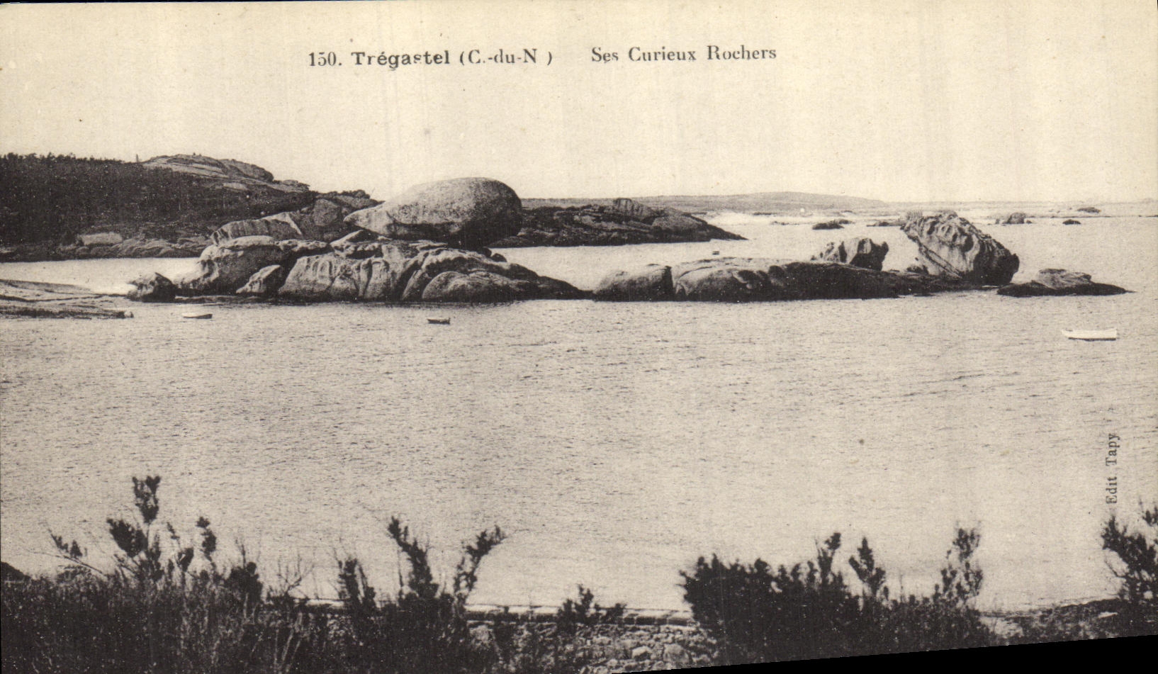 CPA Tregastel Ses Curieux Rochers