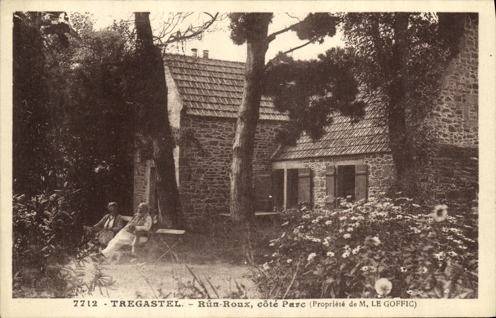CPA Tregastel Run Roux Cote Parc Propriete de M Le Goffic