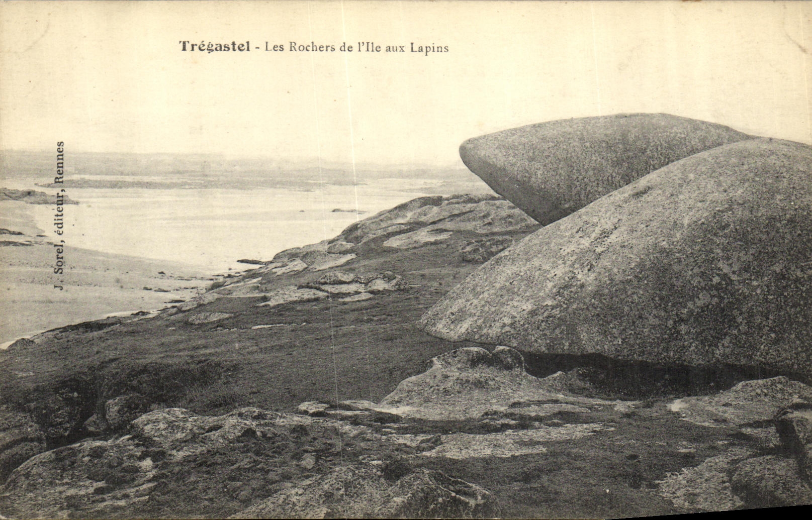 CPA Tregastel Les Rochers de I Ile aux Lapins