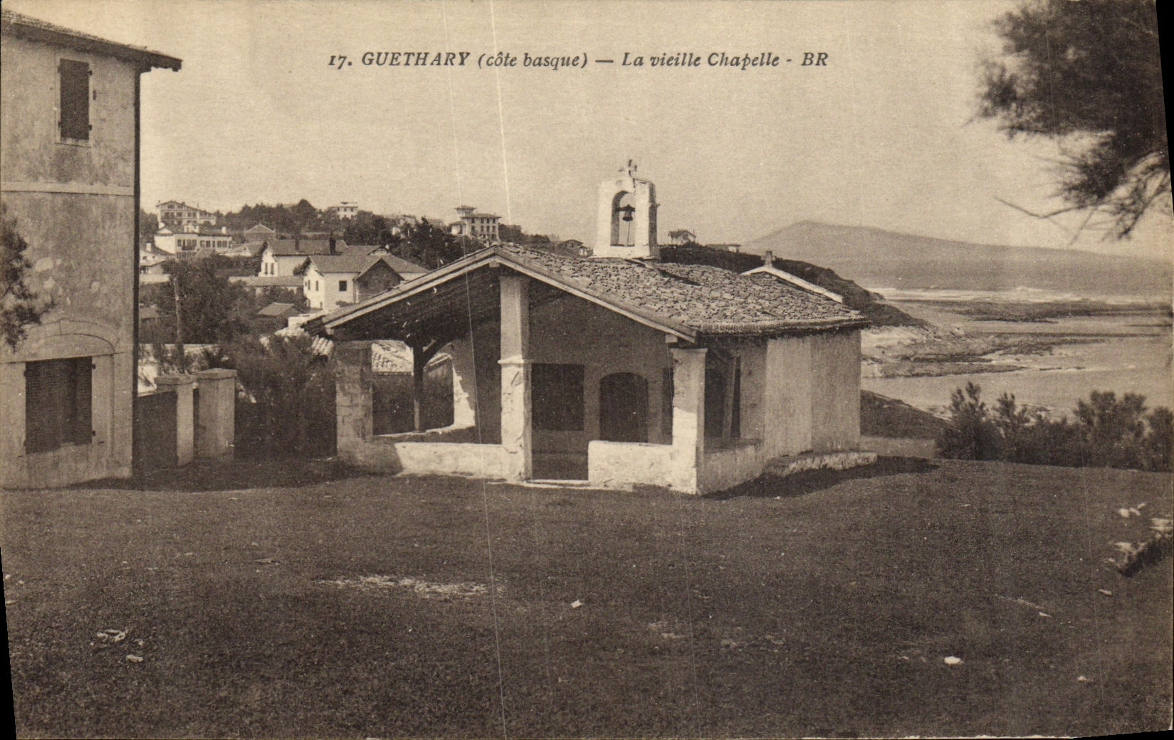 VINTAGE POSTCARD Guethary the Old Vault Dimensions Basque