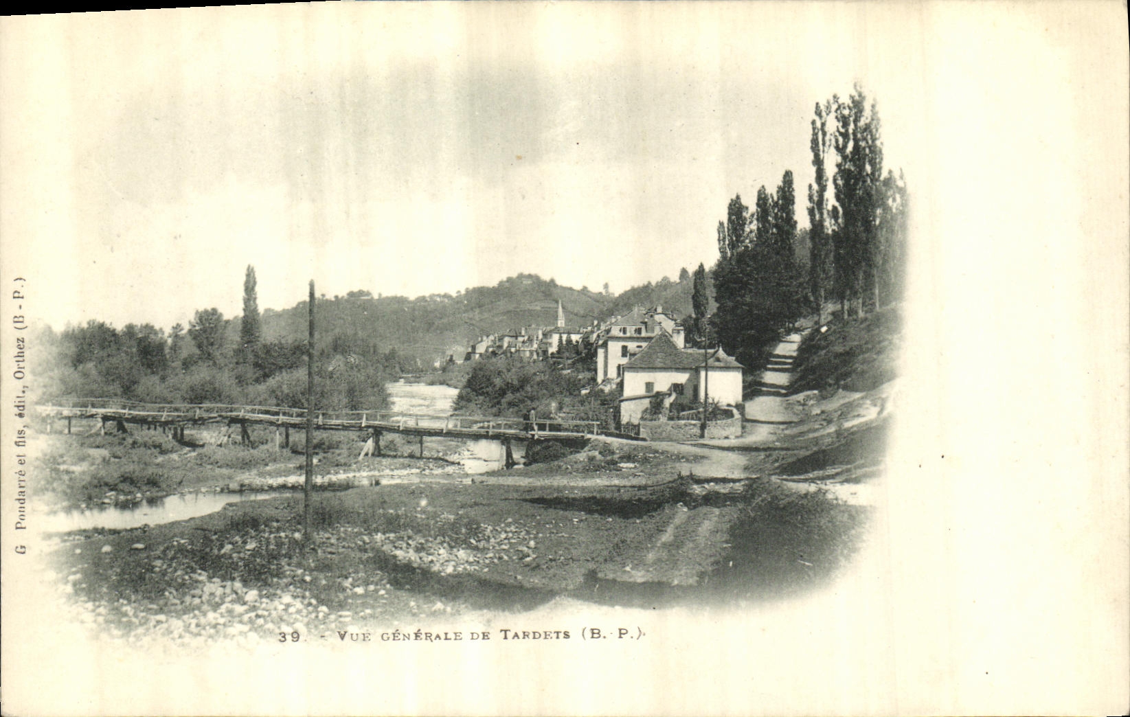 VINTAGE POSTCARD View of Tardets