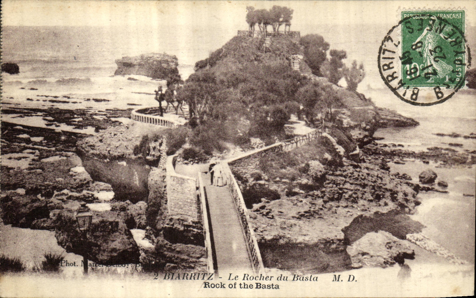 CPA Biarritz Le Rocher du Basta