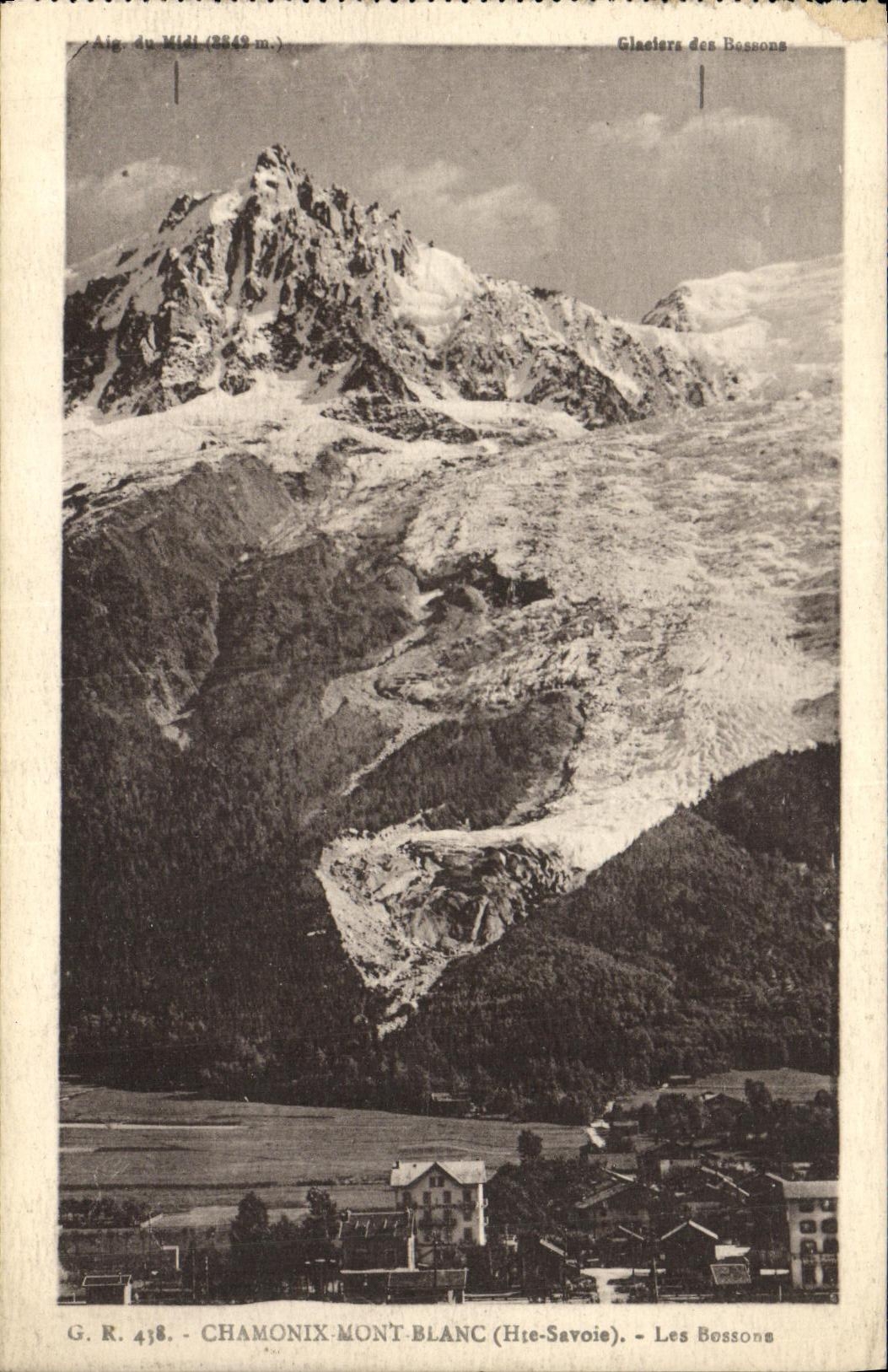 VINTAGE POSTCARD Chamonix Mont Blanc Let us work Them