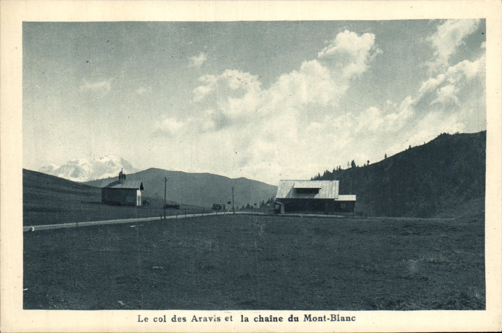 VINTAGE POSTCARD Chamonix Mont Blanc the Collar of and the Chain of Mont Blanc