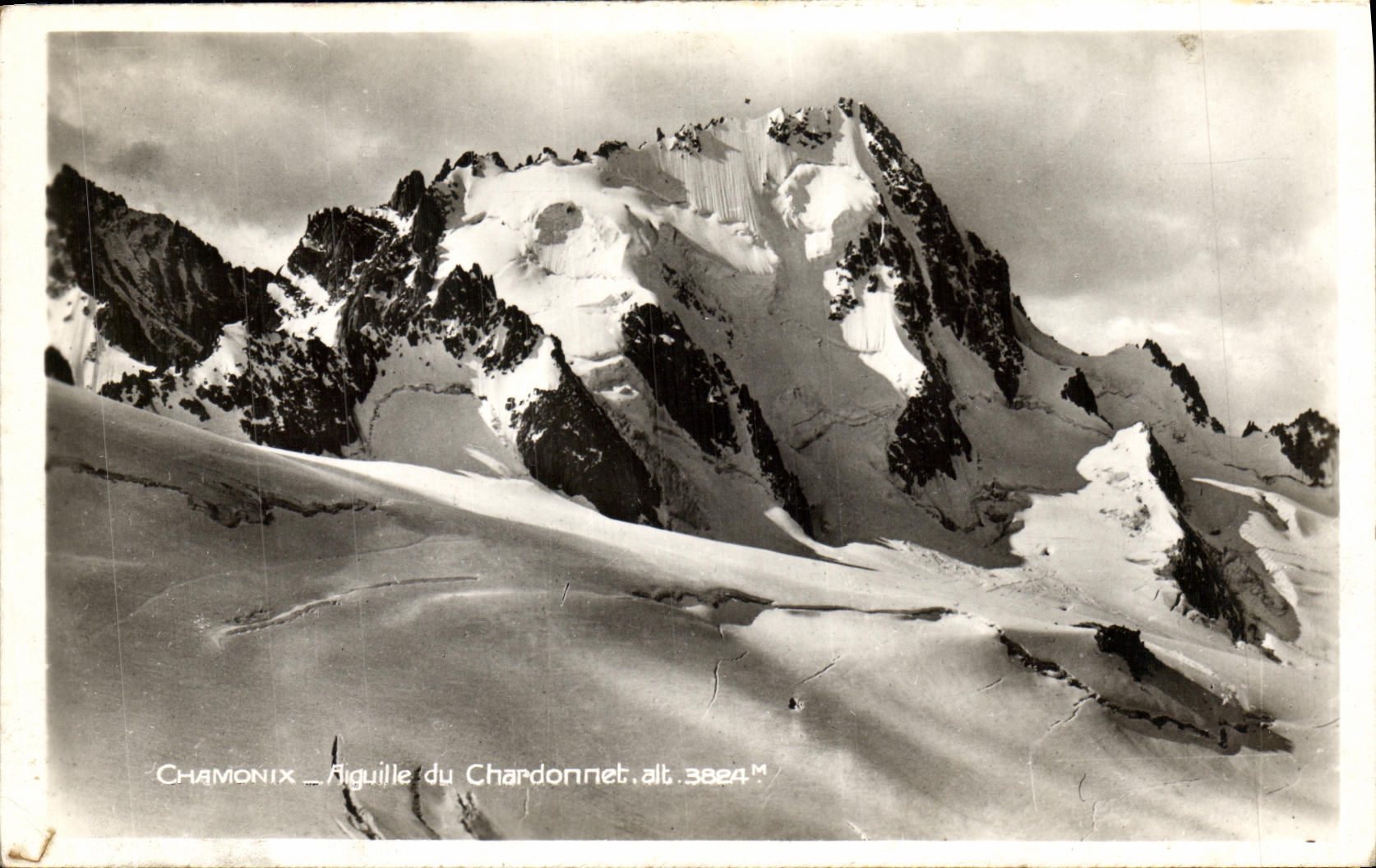 VINTAGE POSTCARD Chamonix Switches Hanging post