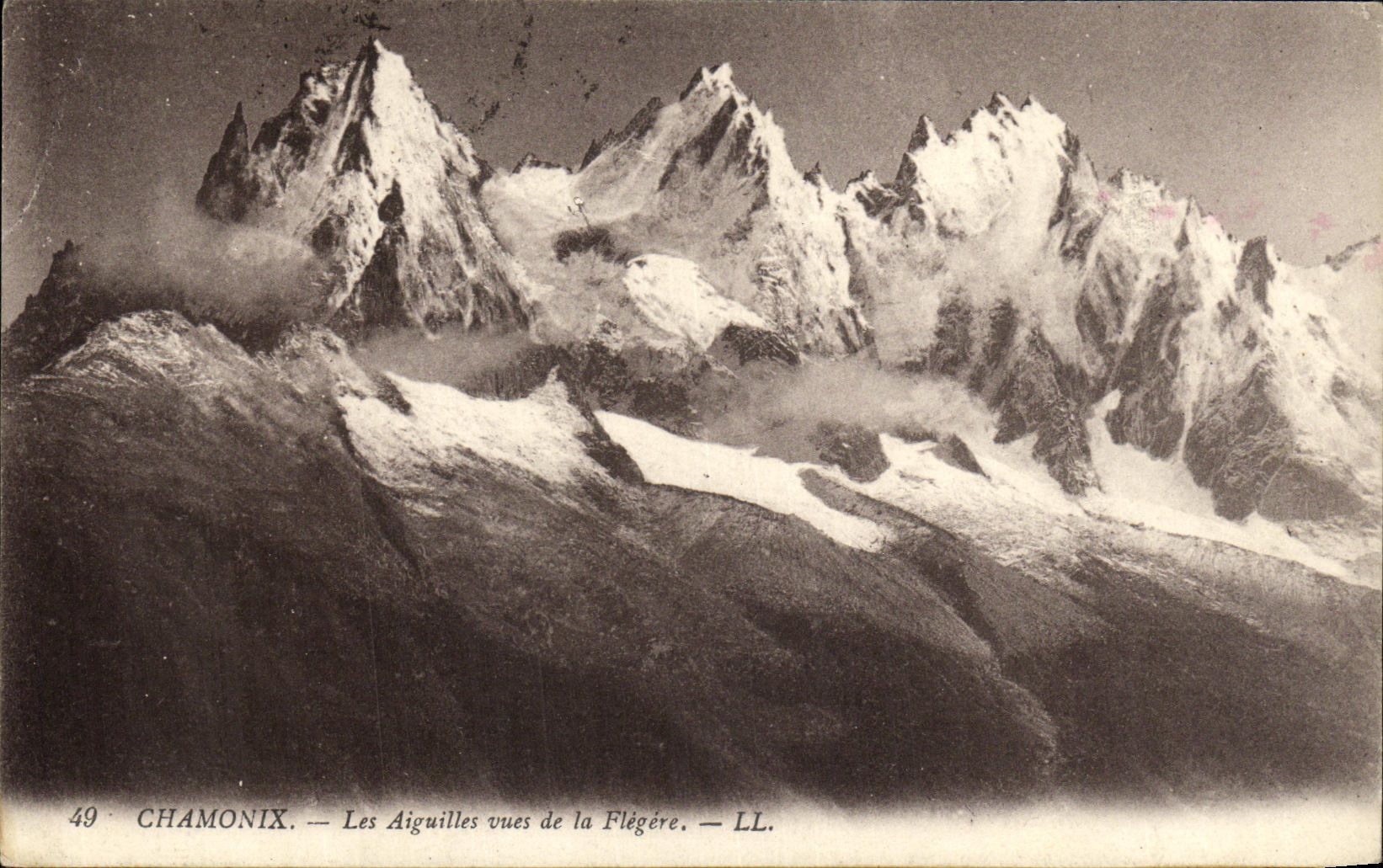 CPA Chamonix Les Aiguilles vues de la Flegere