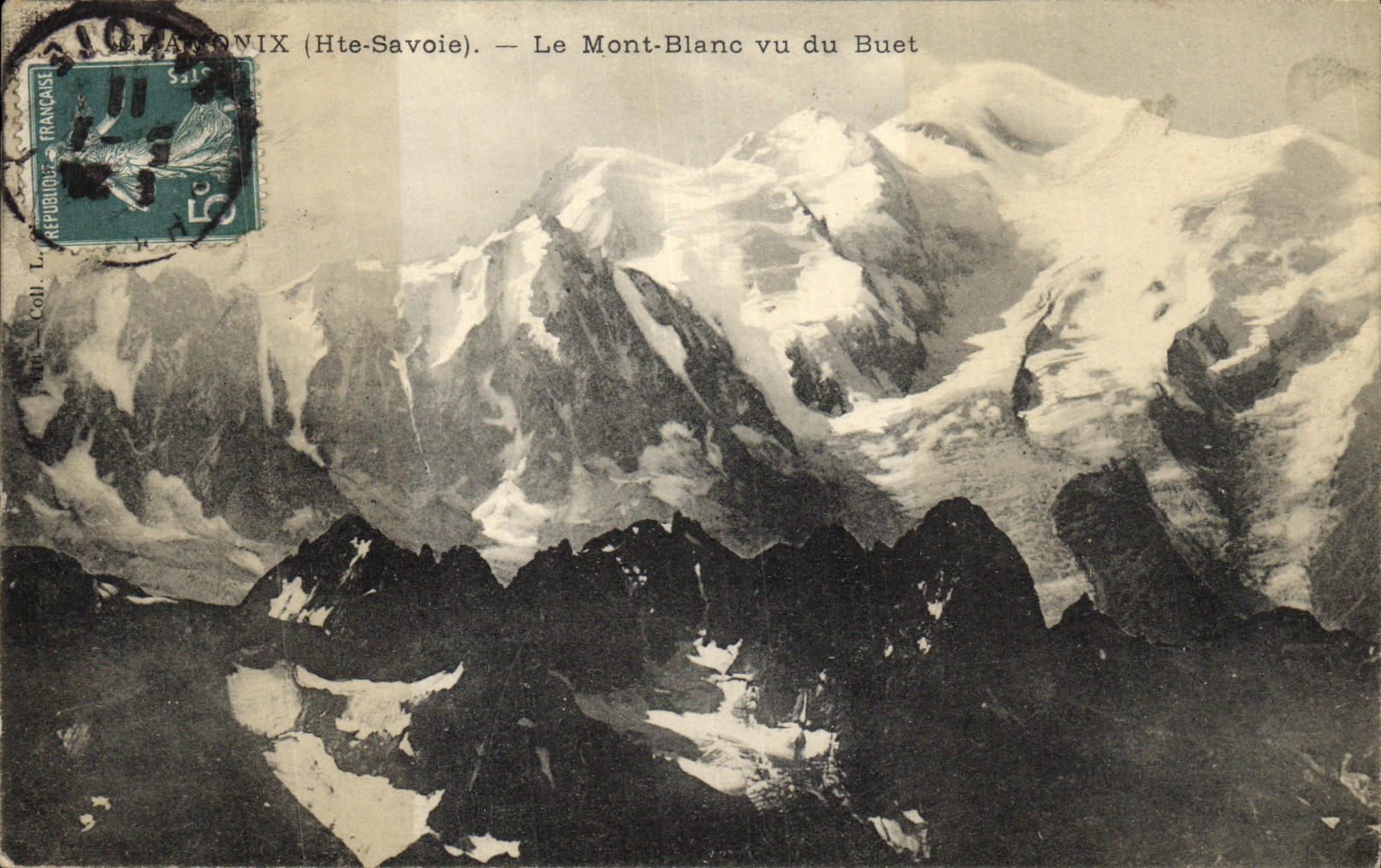 VINTAGE POSTCARD Chamonix the Mont Blanc Seen of Buet