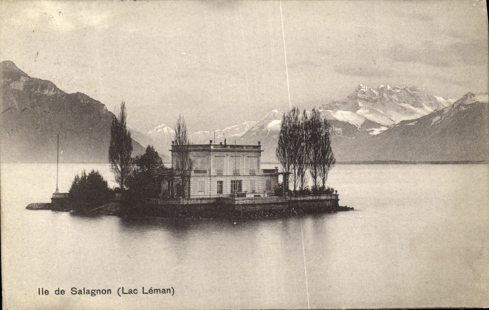 VINTAGE POSTCARD Chamonix It of Salagnon Lake Leman