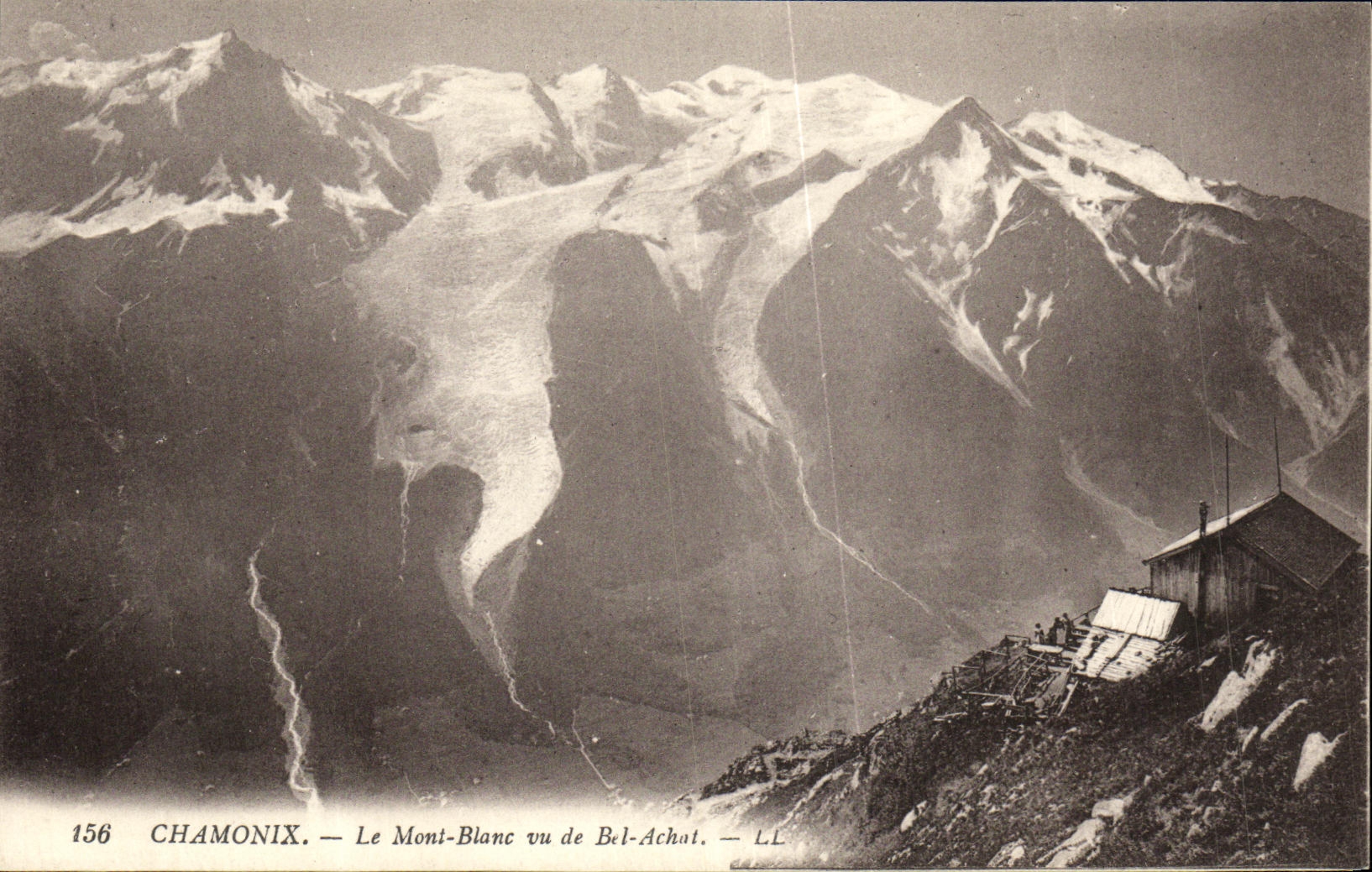 VINTAGE POSTCARD Chamonix the Mont Blanc Seen of Beautiful Purchase