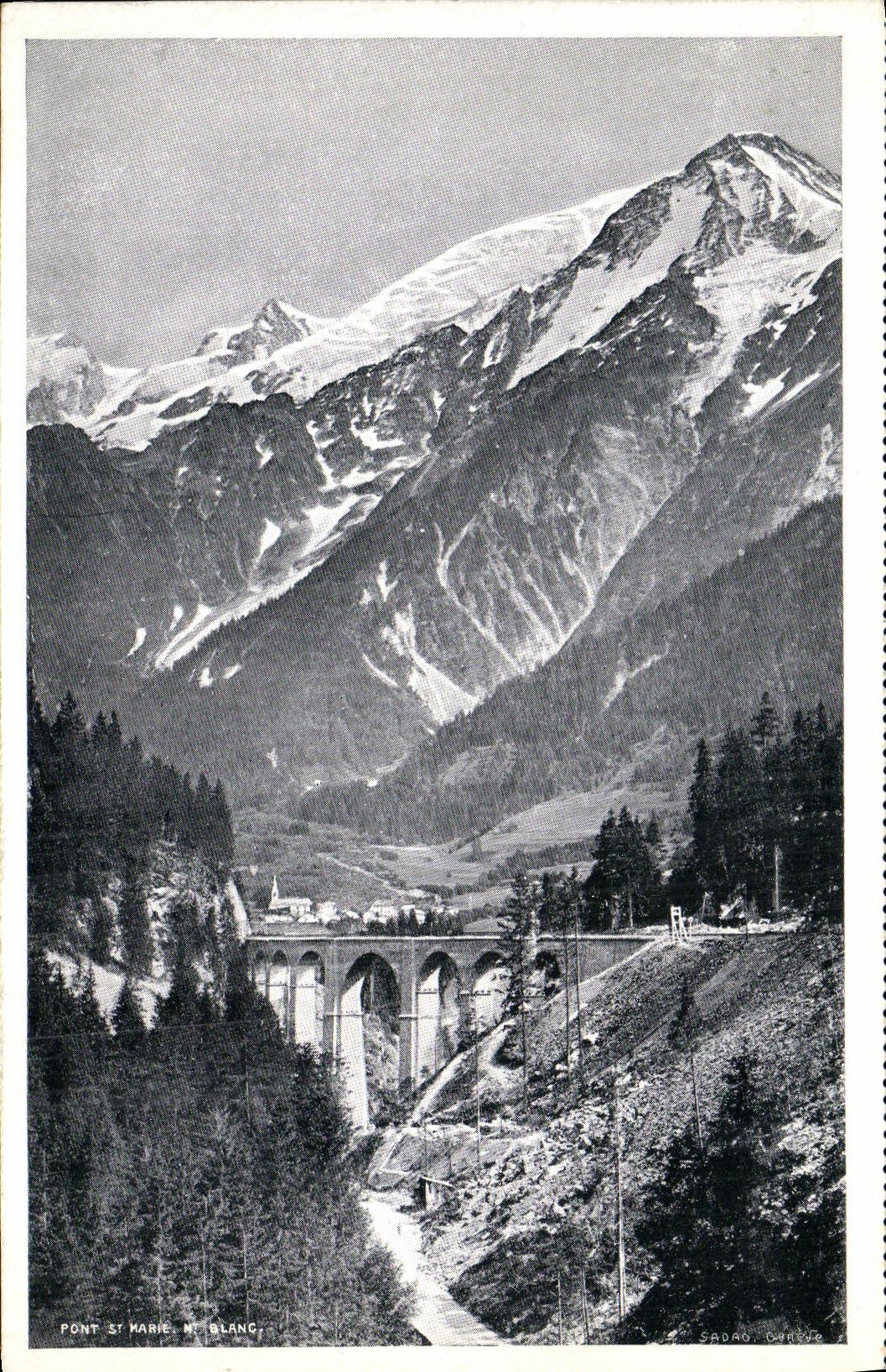 VINTAGE POSTCARD Bridge St Marie MT White