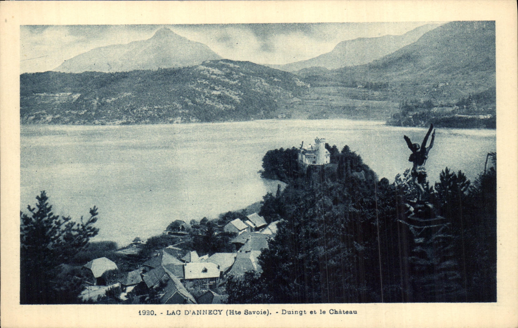CPA Lac D Annecy Duingt et le Chateau