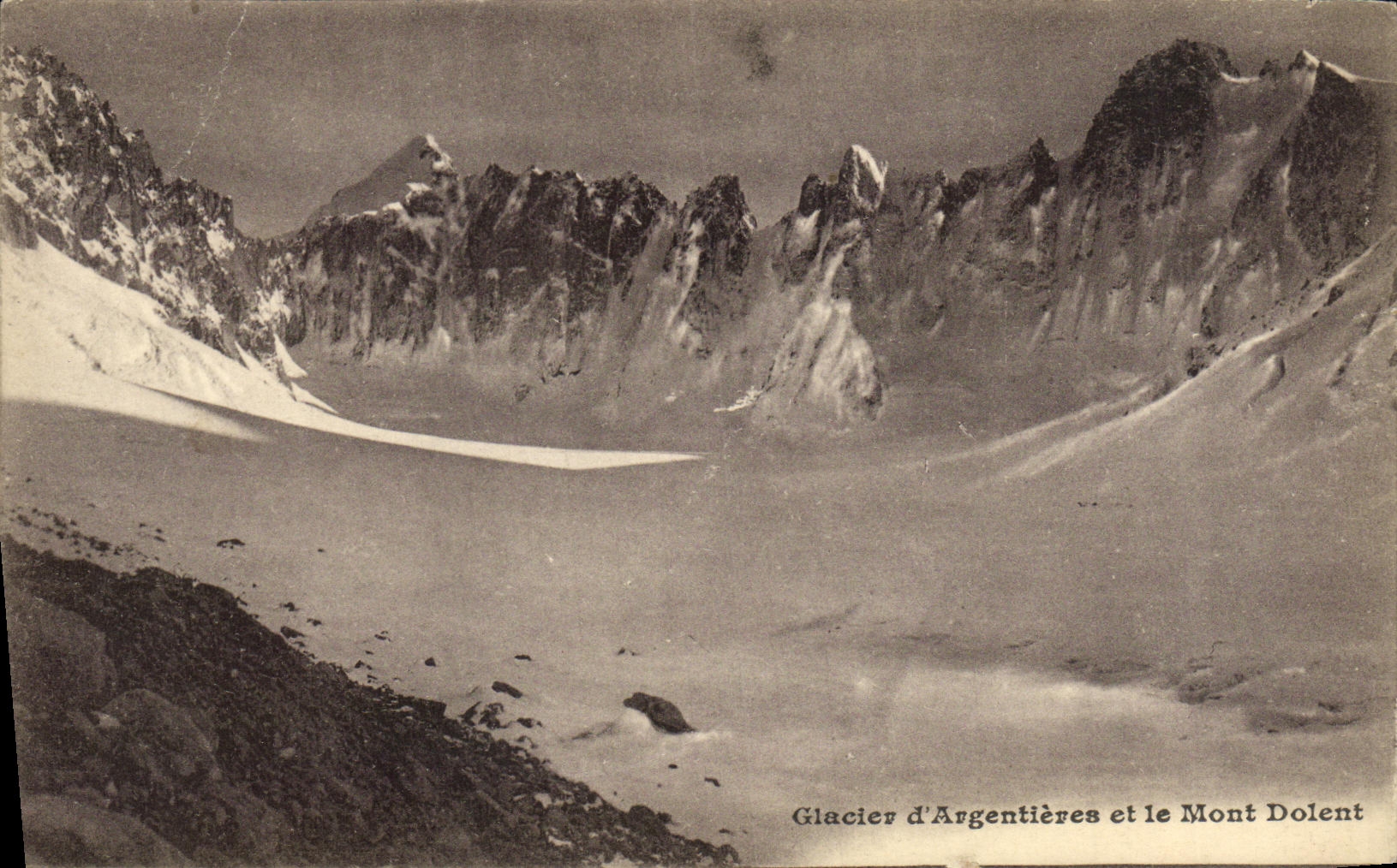 CPA Glacier d Argentieres et le Mont Dolent