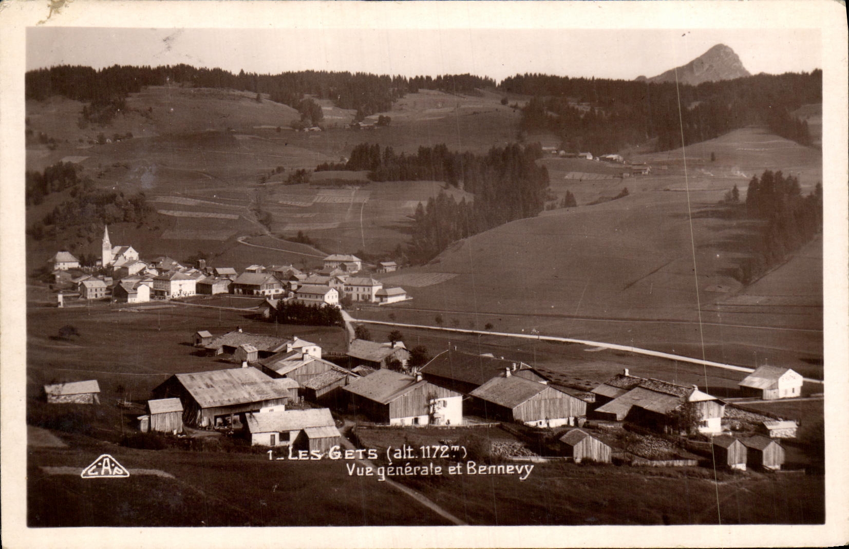 CPA Les Gets Vue generale et Bennevy