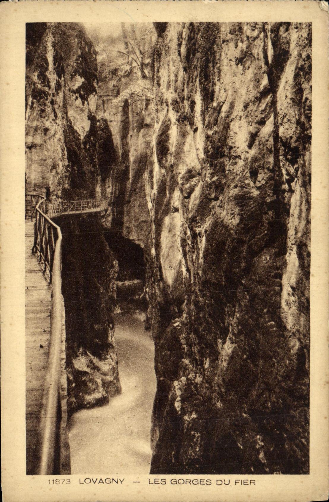 CPA Lovagny Les Gorges Du Fier