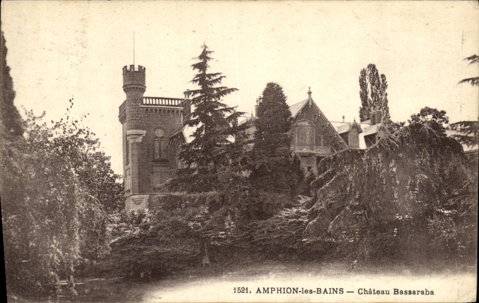 CPA Amphion les Bains Chateau Bassaraba