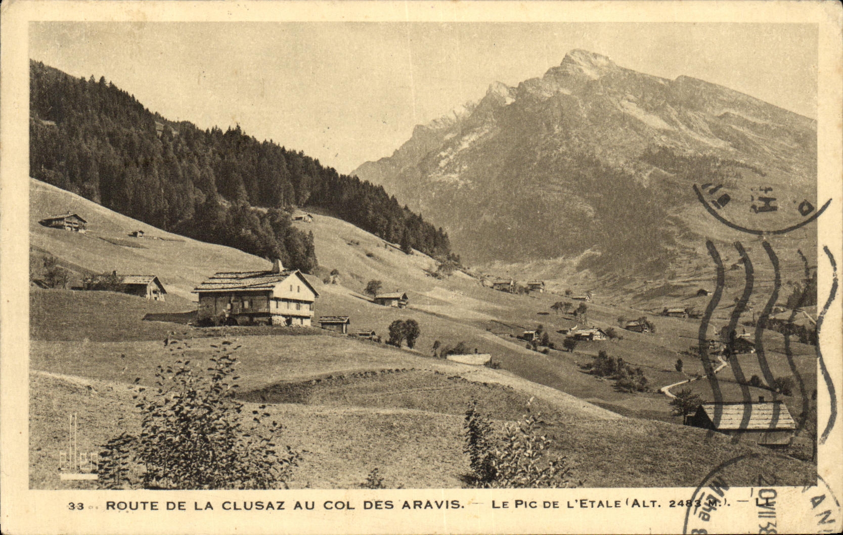 CPA Route De La Clusaz Au Col Des Aravis le pic de l eTale