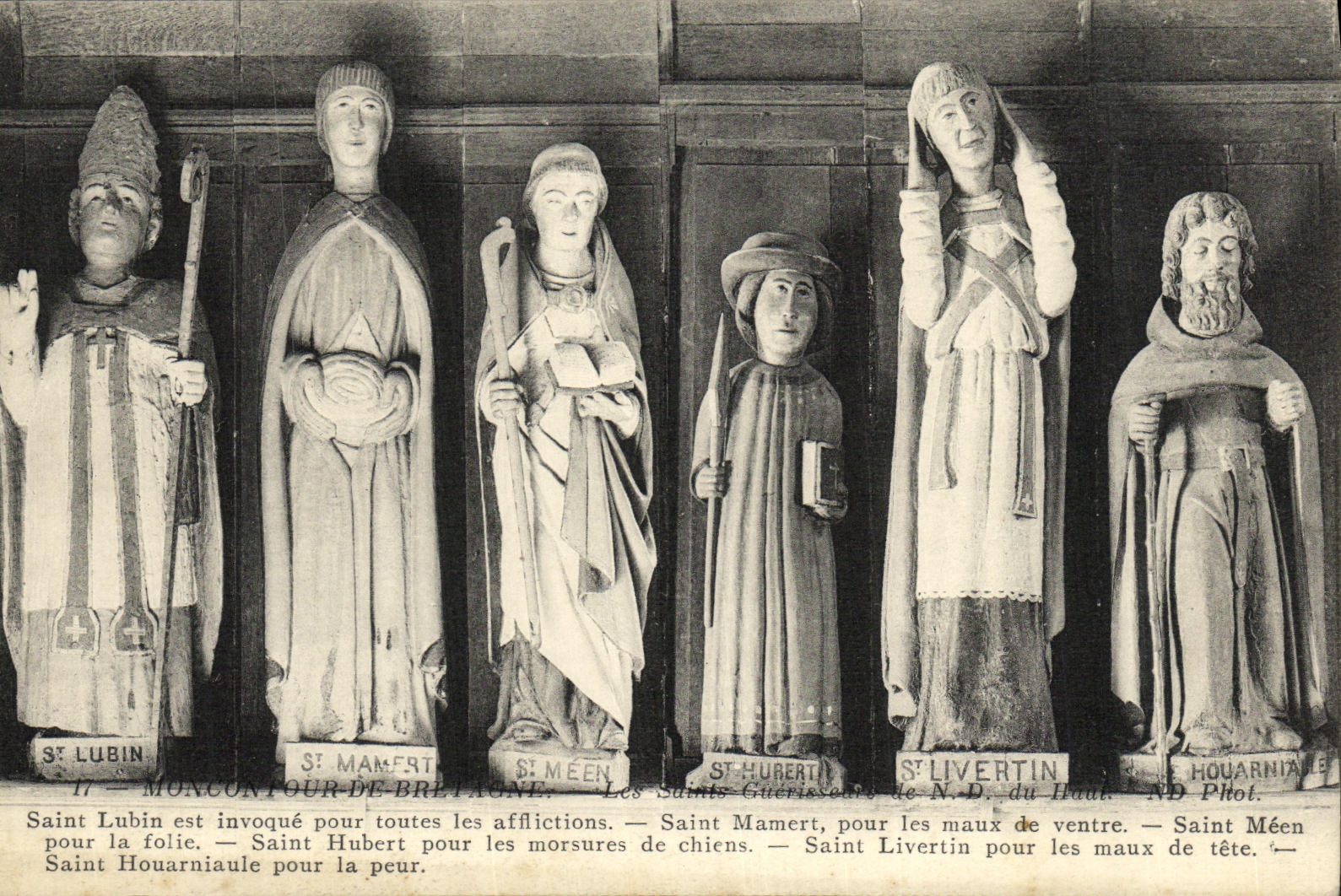 CPA Moncontour De Bretagne Les saints guerisseurs de ND du haut