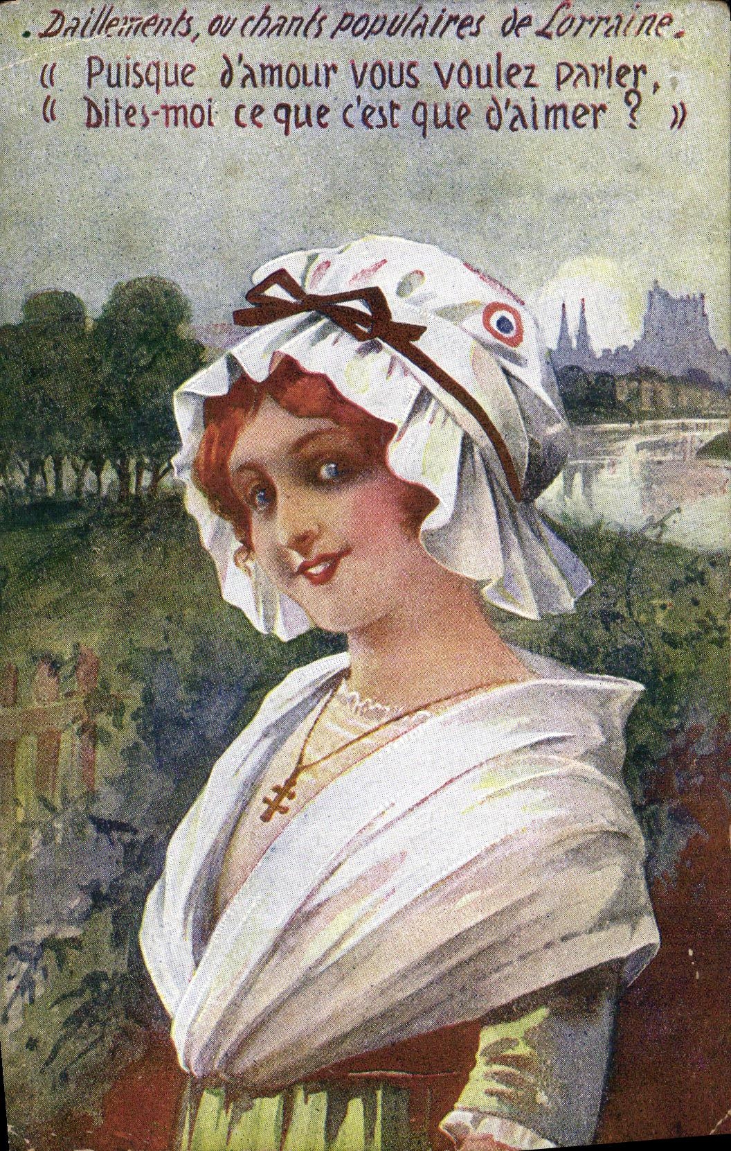 Canciones populares de la POSTAL de la VENDIMIA del folklore de la mujer de Lorena