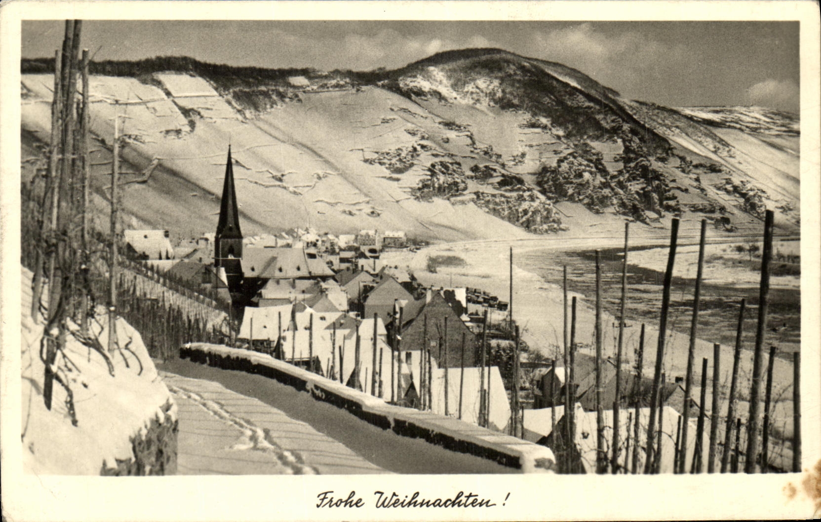 VINTAGE POSTCARD Frohe Weihnachten