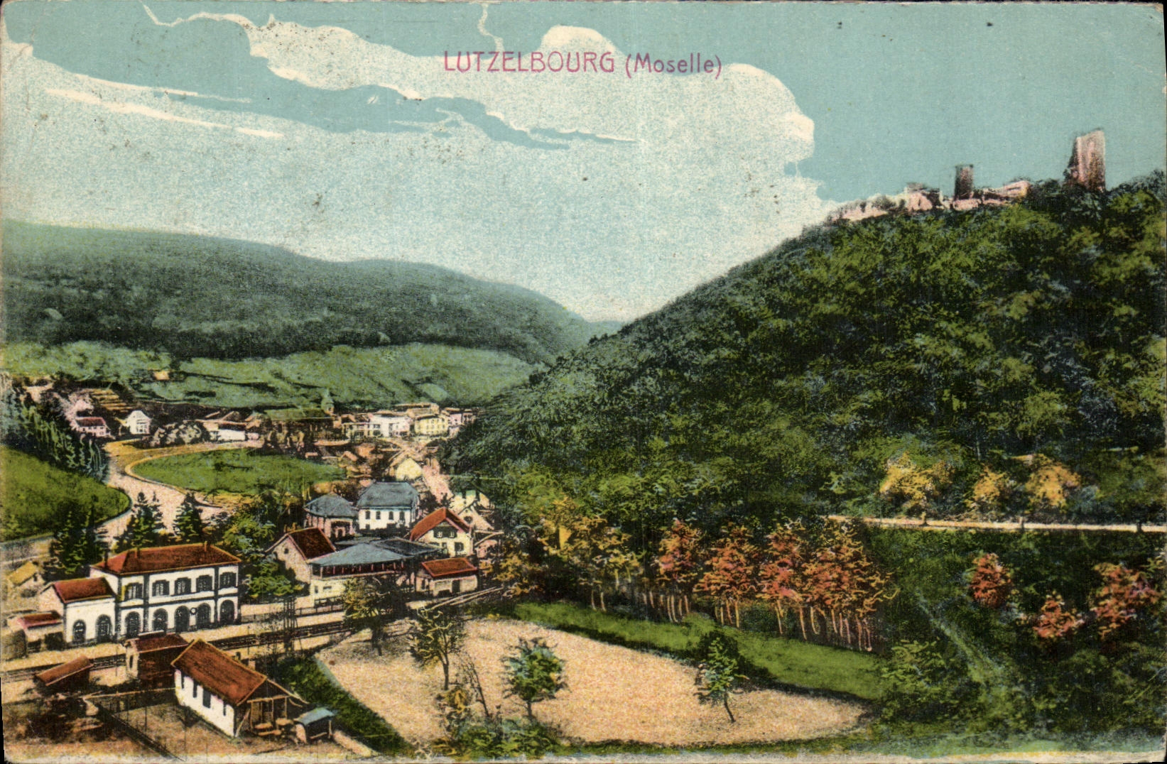 VINTAGE POSTCARD Lutzelbourg
