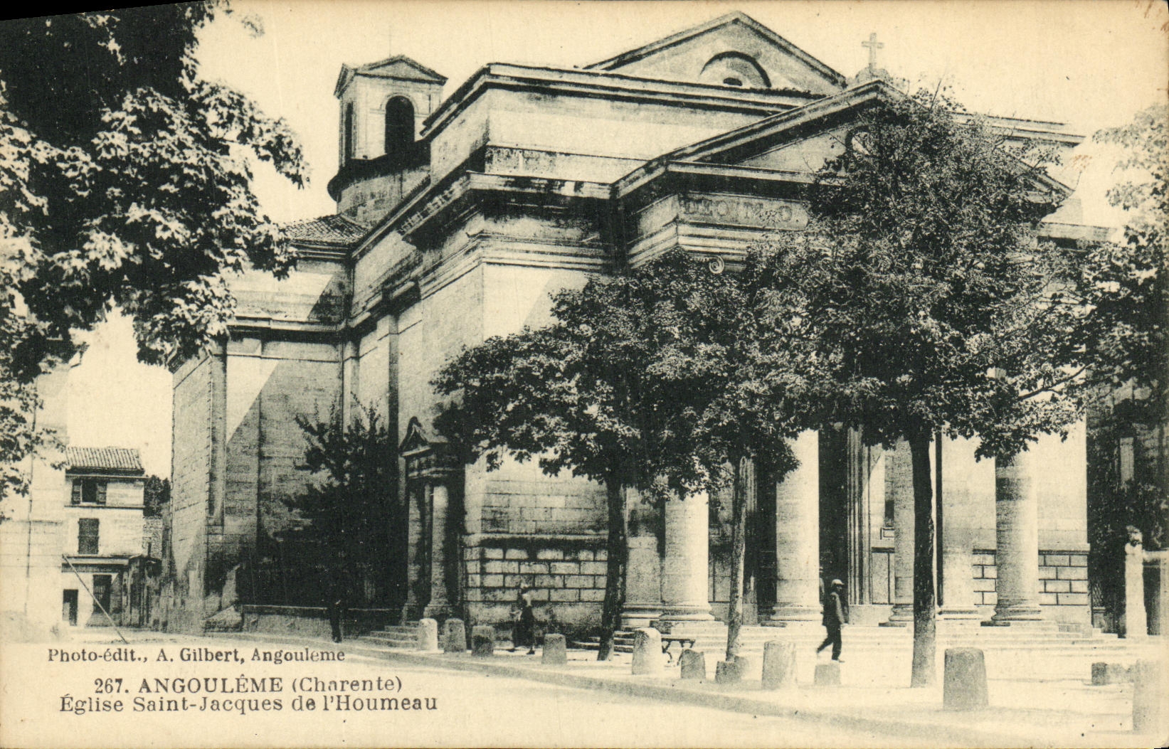 VINTAGE POSTCARD Angouleme Church Jacques Saint of L Houmeau