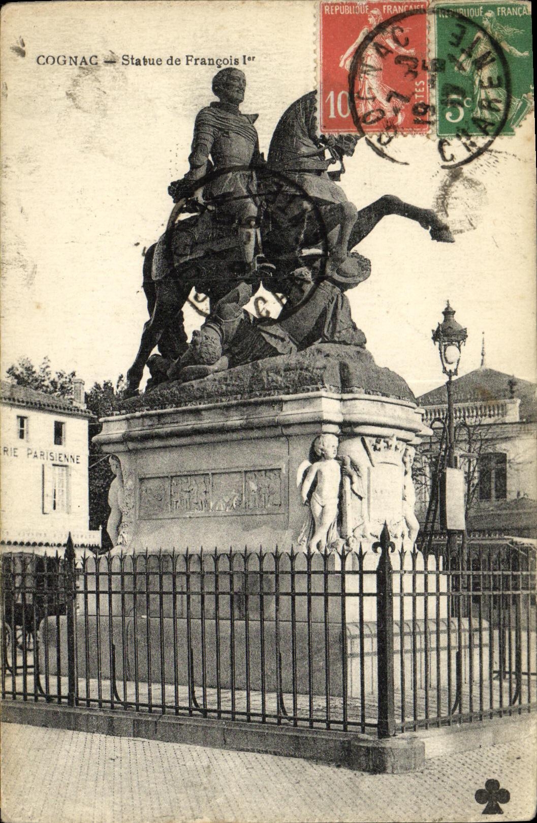 VINTAGE POSTCARD Cognac Rules of Francois 1st