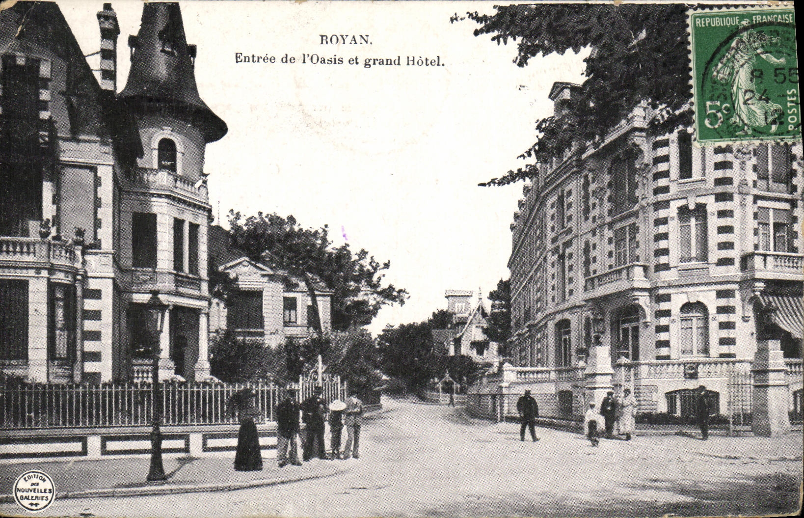 CPA Royan Entree de l Oasis et grand Hotel