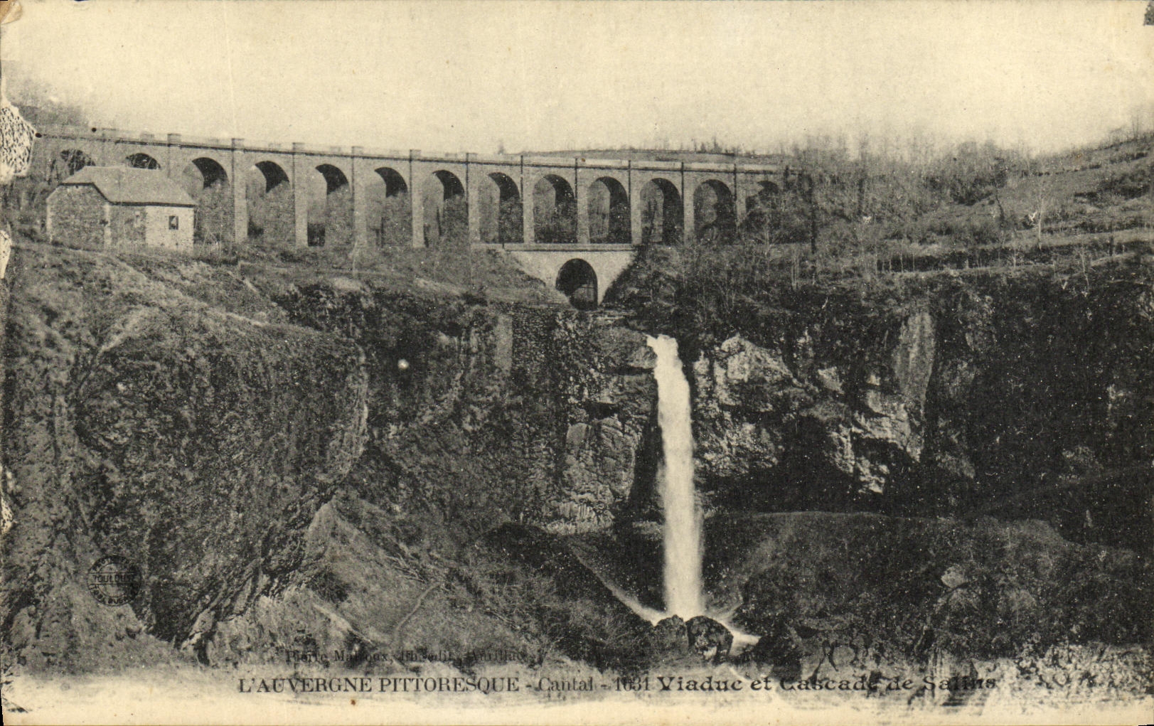 CPA Viaduc et cascade de Salles