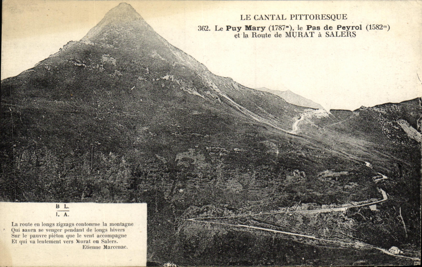 CPA Le Cantal Pittoresque Le Puy Mary Pas de Peyrol et la Route Murat a Salers
