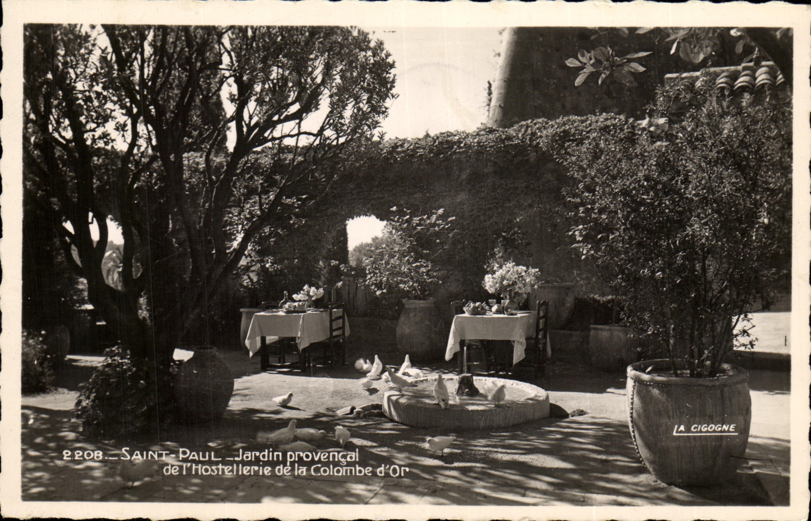 CPA Saint Paul Jardin Provencal de l Hostellerie de la Colombe d Or