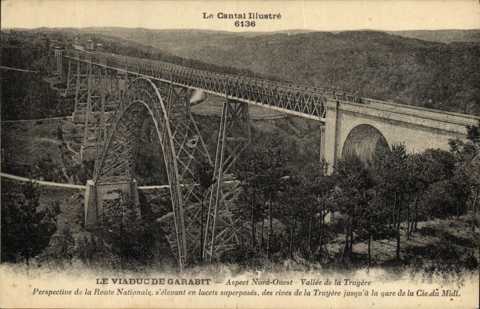 CPA Viaduc du Garabit Asepet Nord Ouest Valle de la Truyere