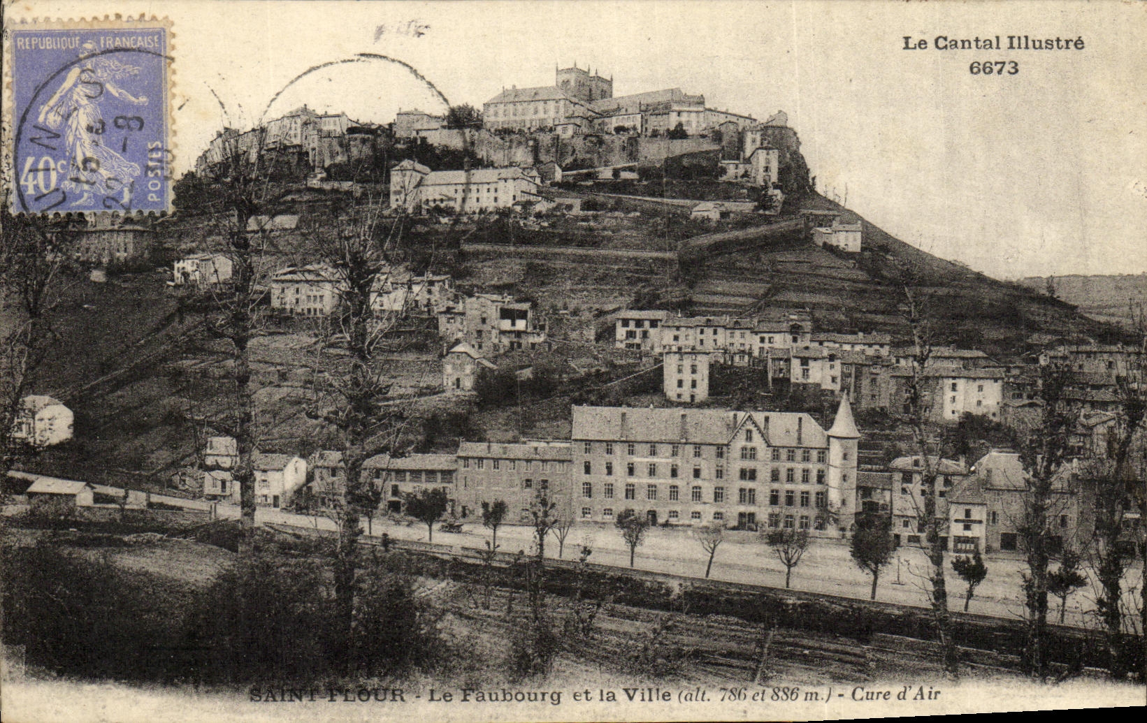 VINTAGE POSTCARD Holy Flour the suburb and the city