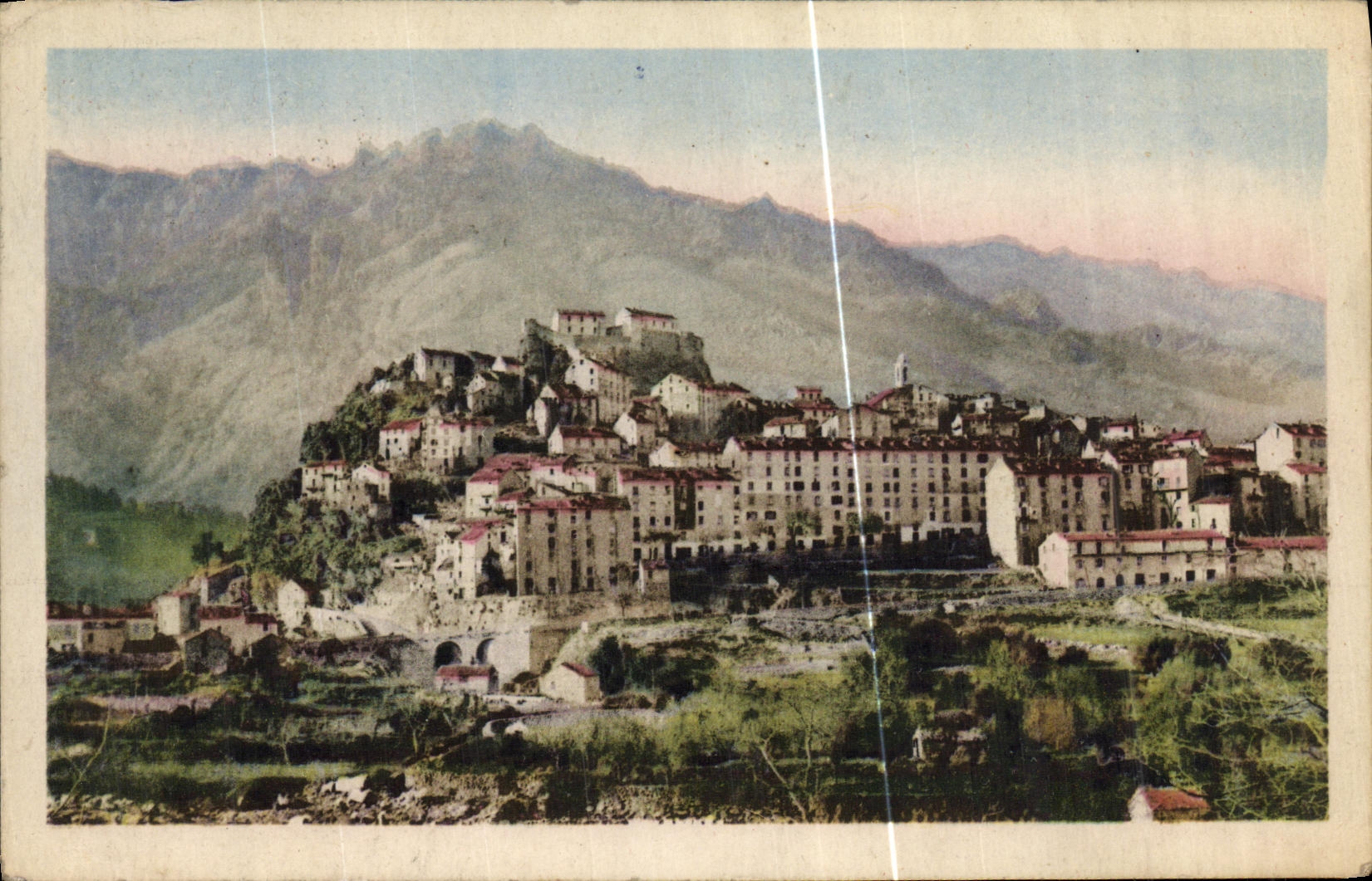 Opinion Corcega Corcega de Corte de la POSTAL de la VENDIMIA