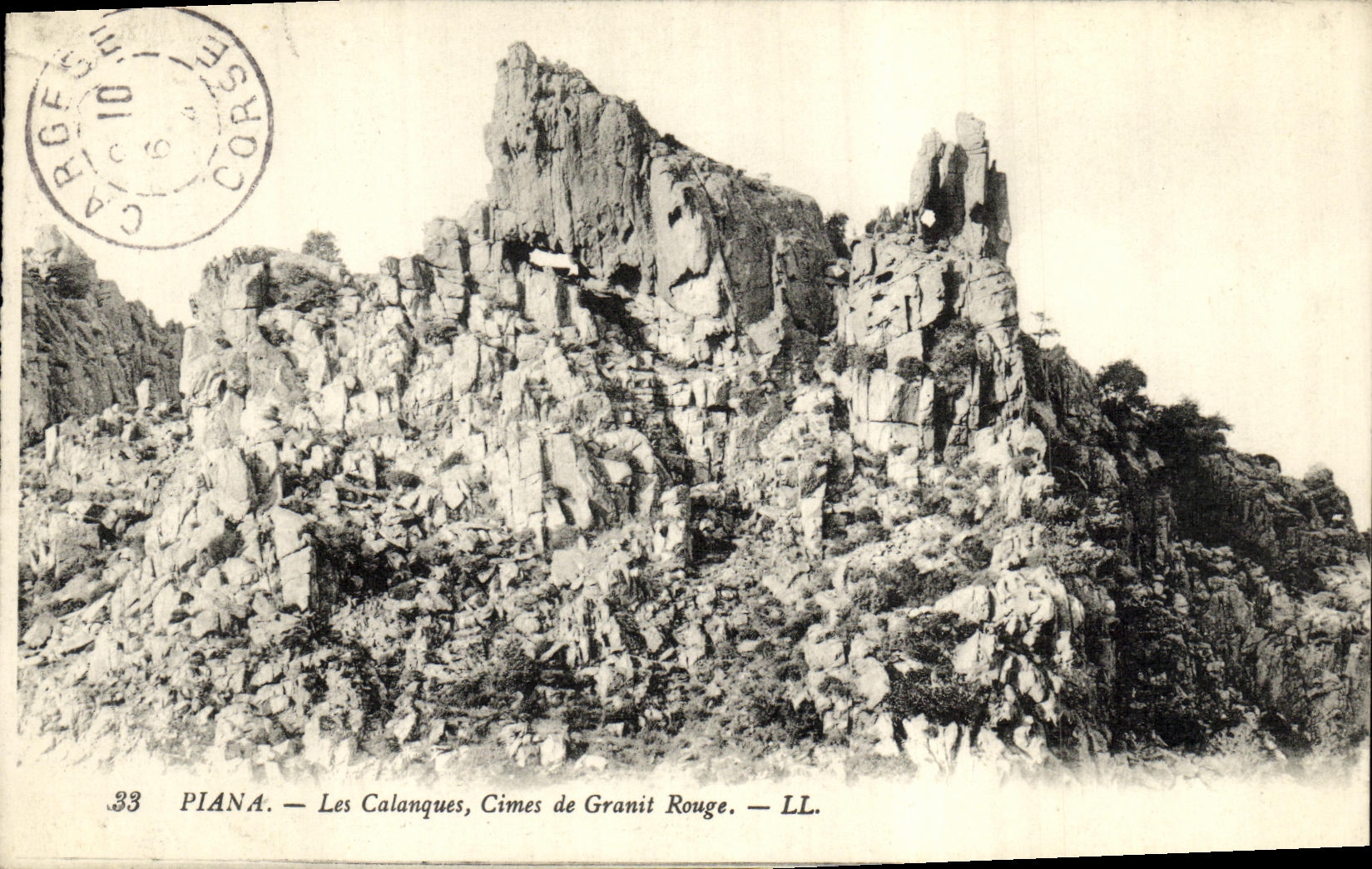 CPA Piana les Calanques Cimes de Granit Rouge