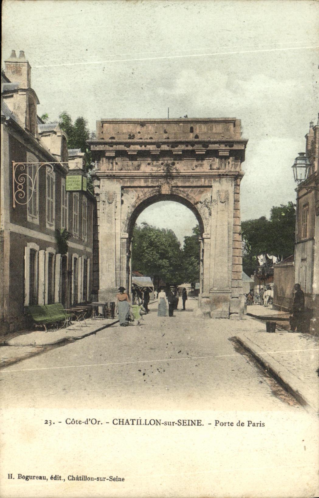 VINTAGE POSTCARD Cote D Or Chatillon on the Seine Carries from Paris
