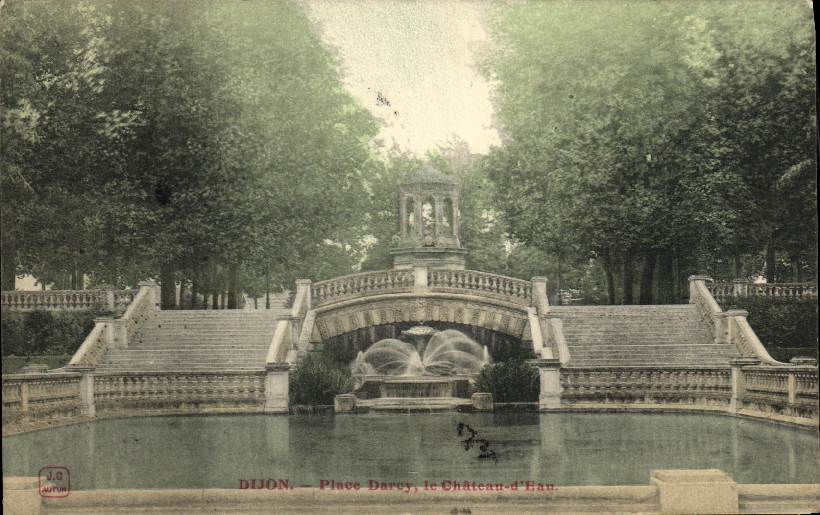VINTAGE POSTCARD Dijon Places Darcy the Castle D Eau