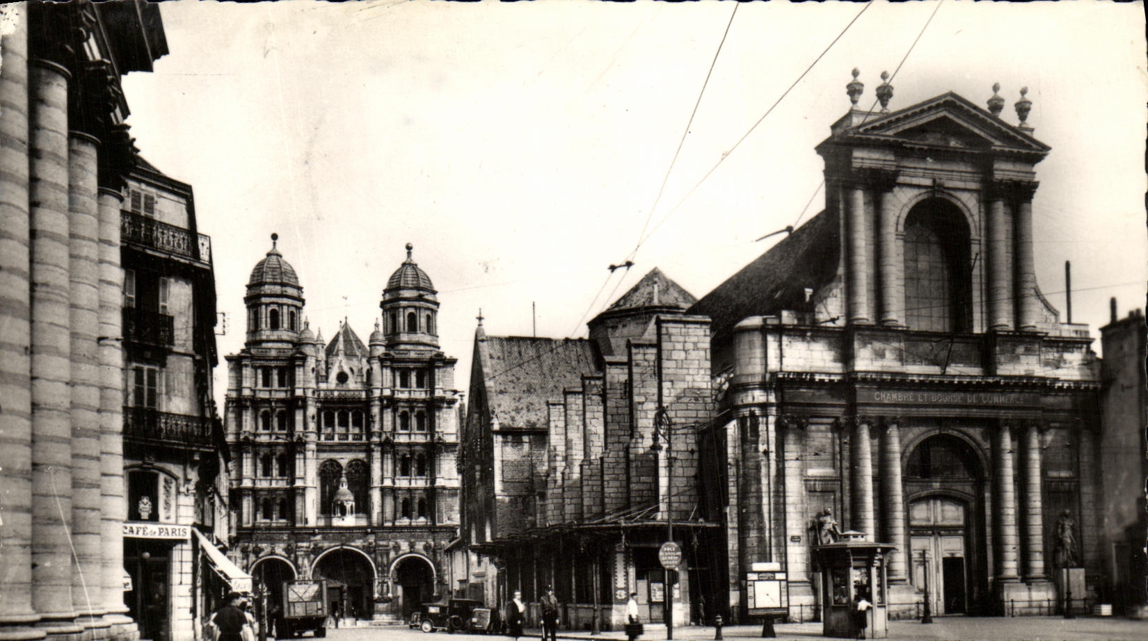 CPM Dijon Eglise Saint Michel Chambre de Commerce