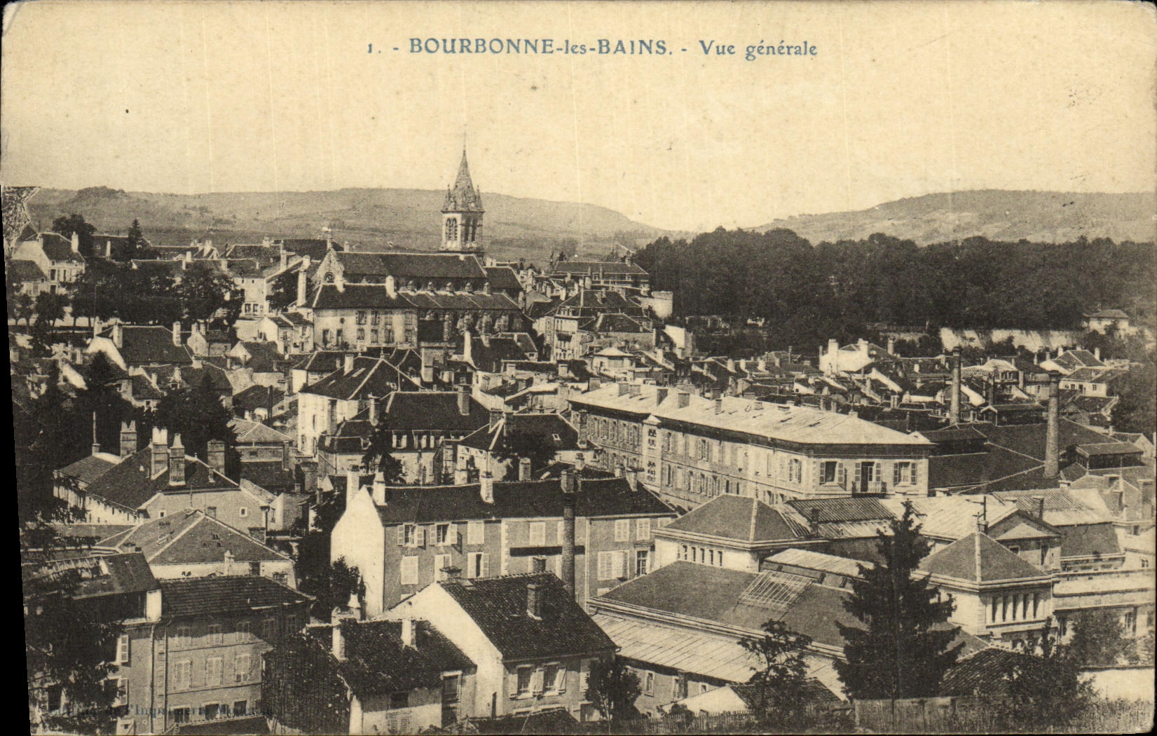 CPA Bourbonne Les Bains Vue Generale