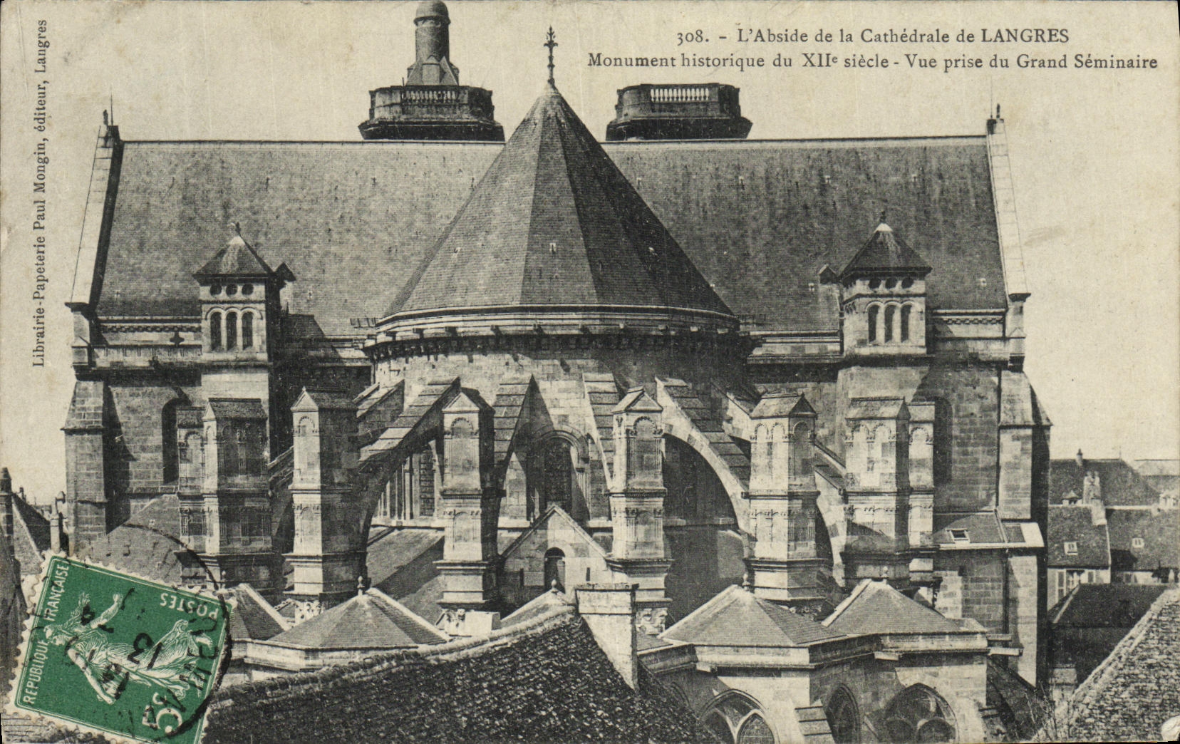 CPA Langres Monument historique du XII Siecle Vue Prise du Grand Seminaire