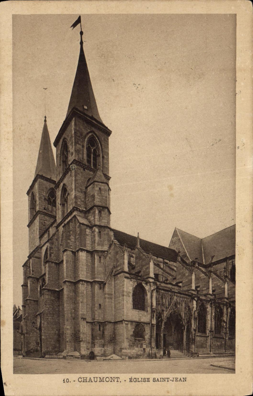 CPA Chaumont L Eglise St Jean