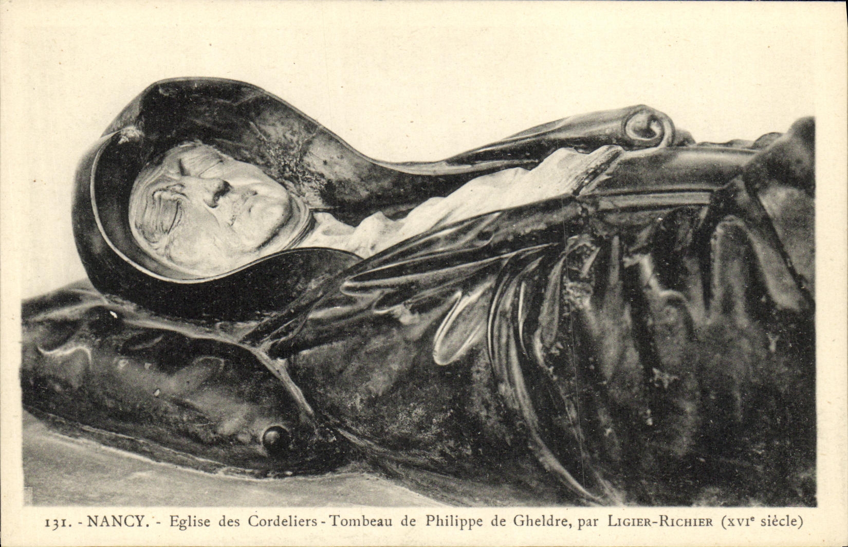 Iglesia de Nancy de la POSTAL de la VENDIMIA de la tumba de Cordeliers de Felipe de Gheldre Louis Richier