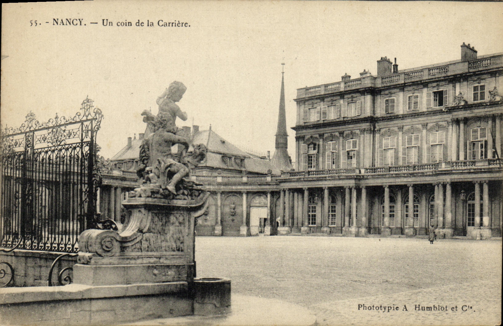 POSTAL Nancy de la VENDIMIA una esquina de la carrera
