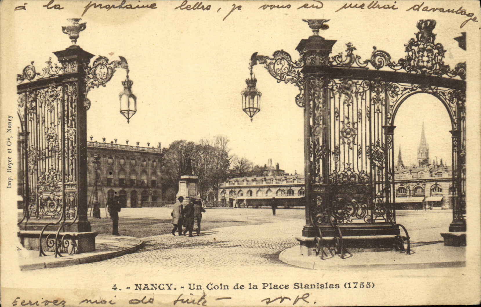 POSTAL Nancy de la VENDIMIA una esquina del lugar de Estanislao