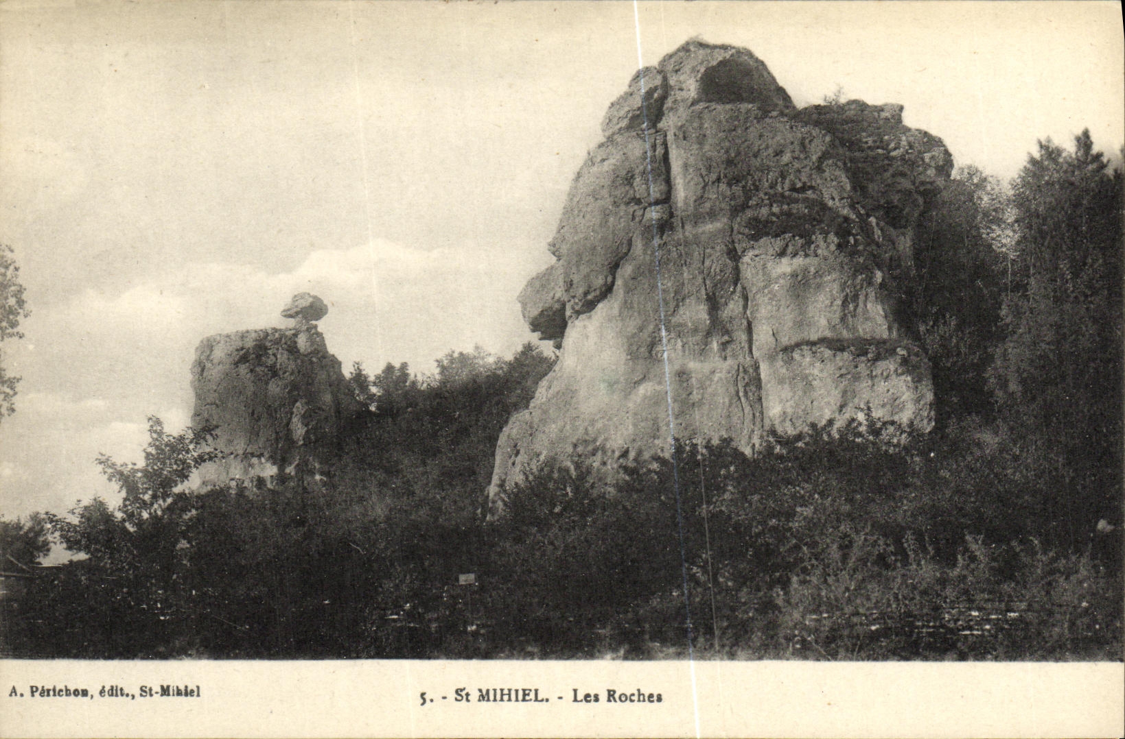 VINTAGE POSTCARD St Mihiel Rocks