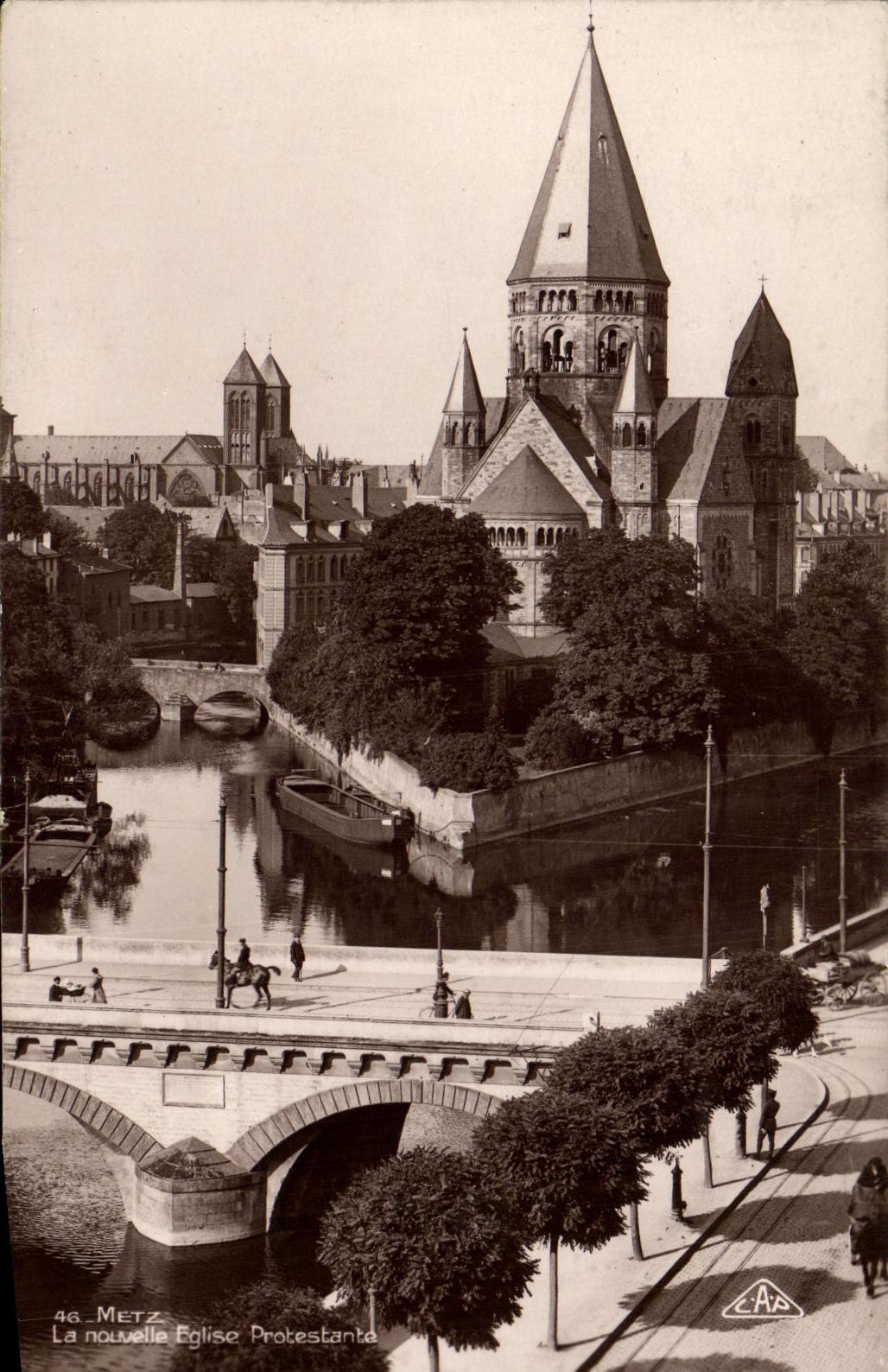 CPA Metz La nouvelle Eglise Portestante