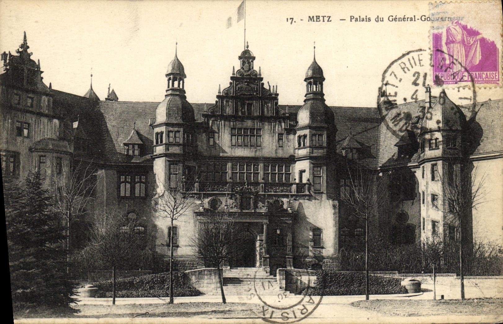 CPA Metz Palais du General Gouverneur 