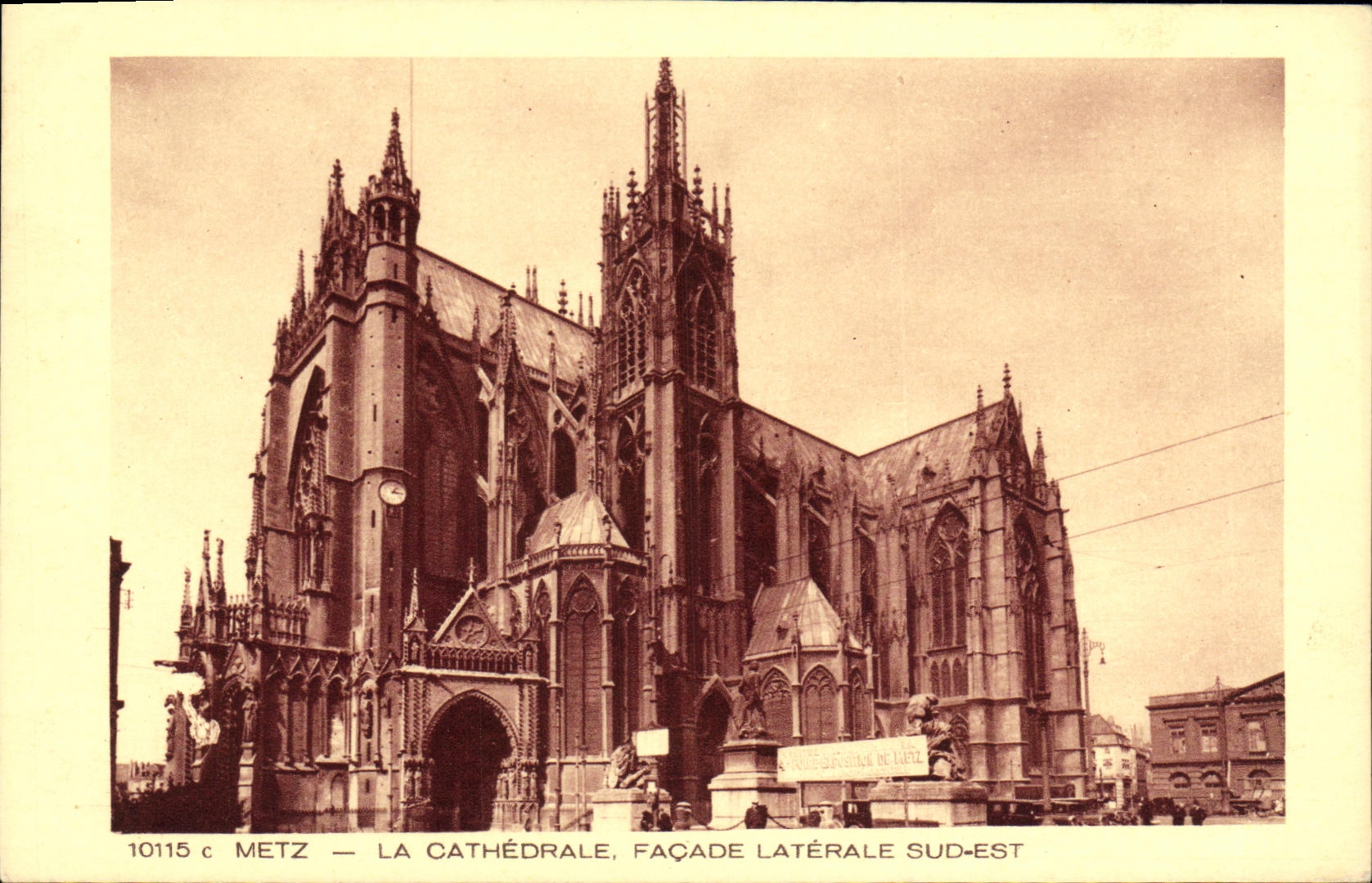 CPA Metz La Cathedrale Facade Laterale Sud Est
